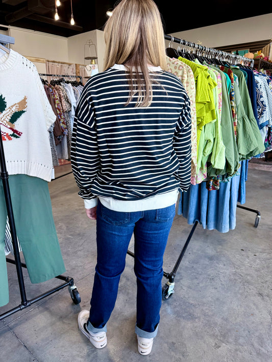 Chloe Black Stripe Sweater