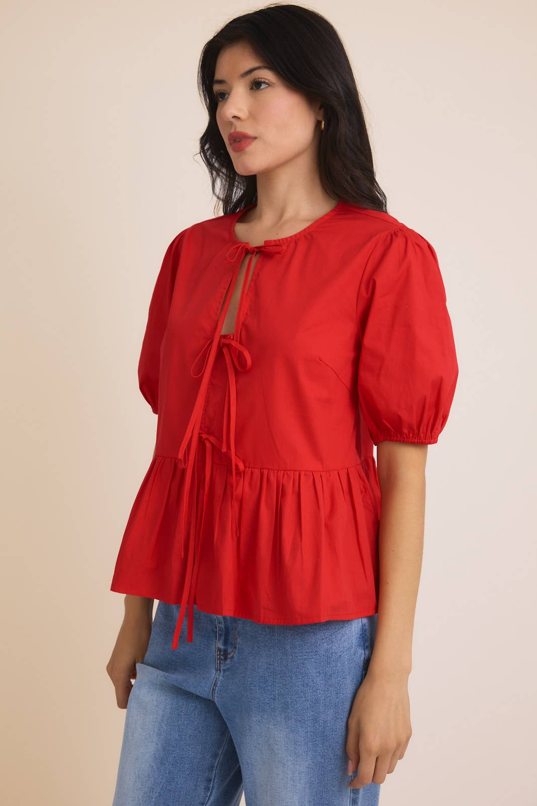 Front Ties half sleeve Top