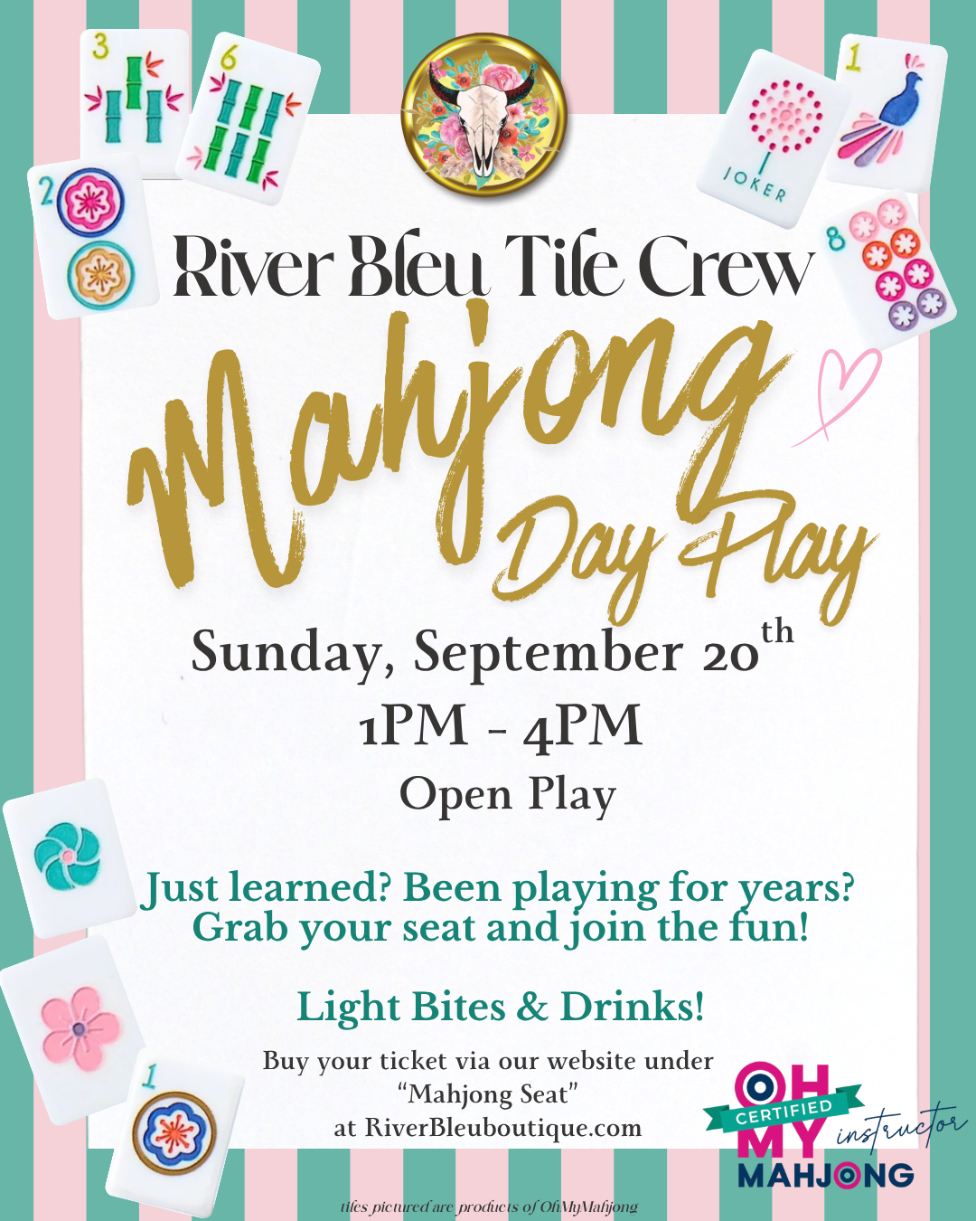 NORTHLAKE Mahjong Daytime Open Play September 20th