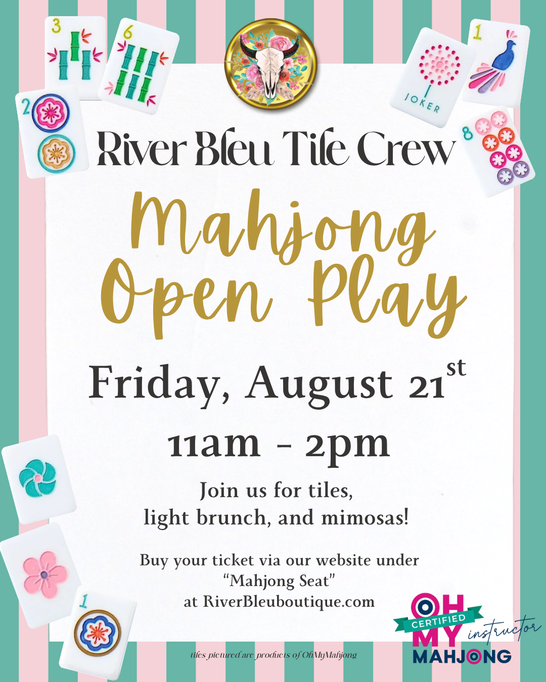 NORTHLAKE Mahjong Daytime Open Play August 21st