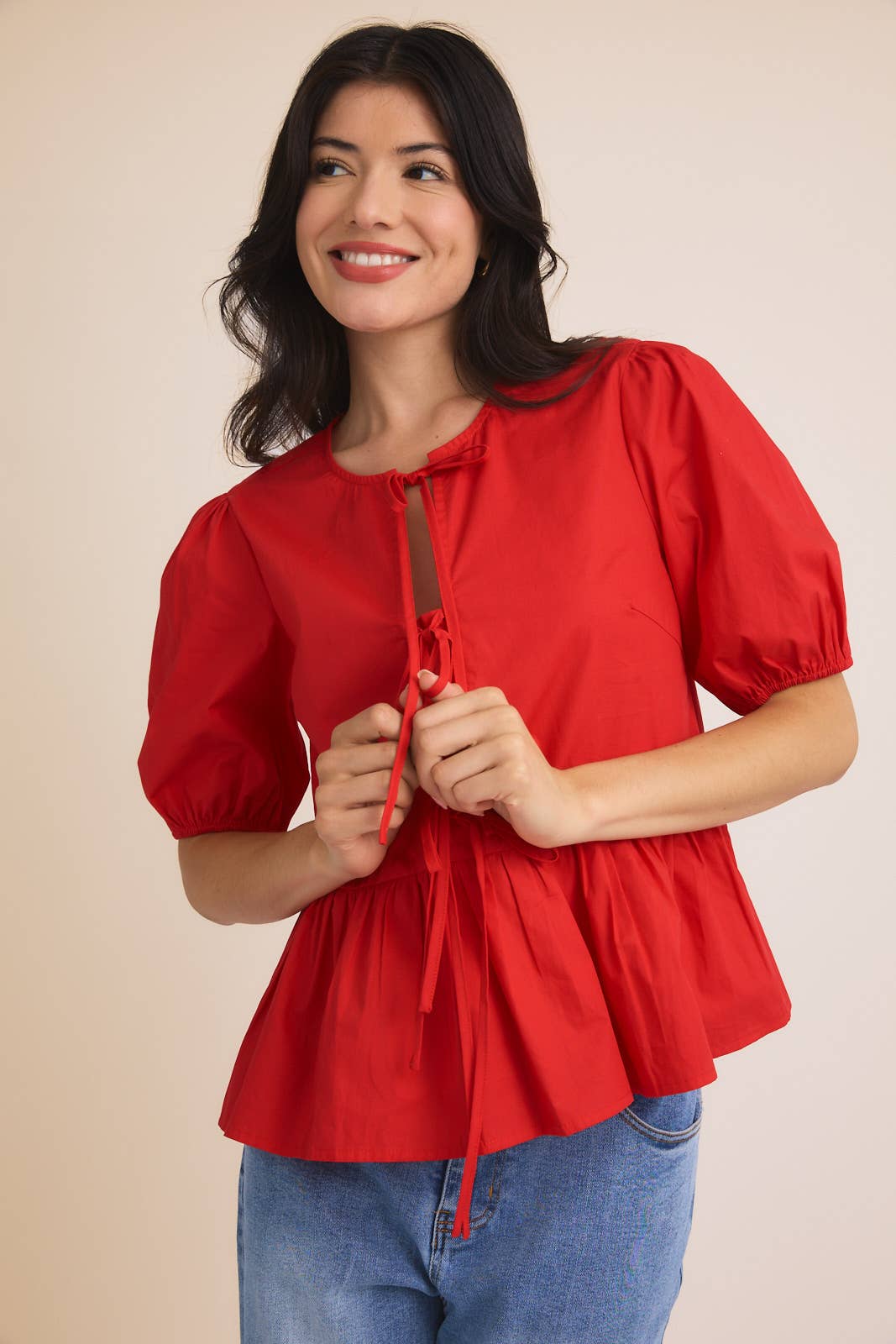 Front Ties half sleeve Top