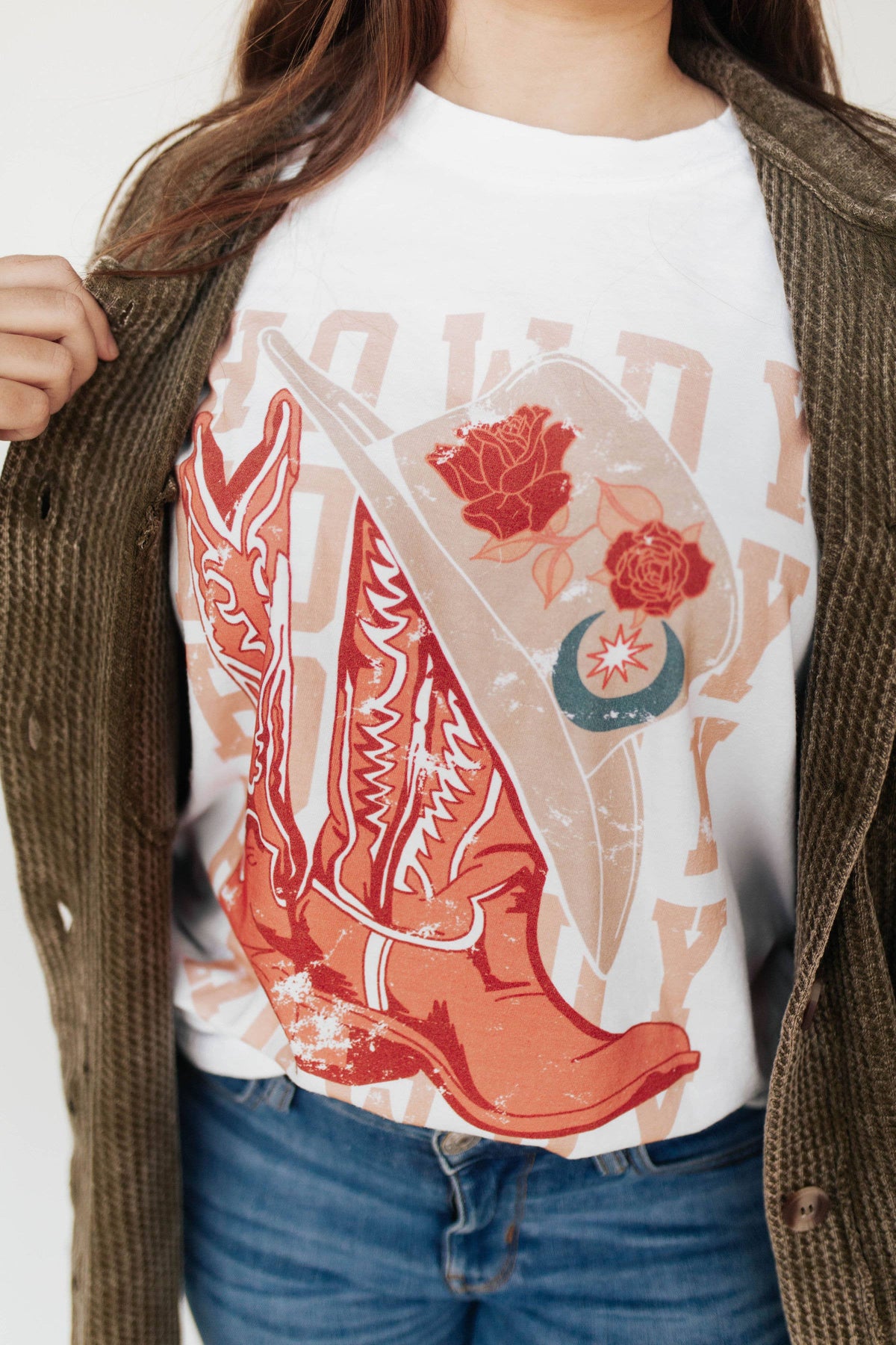 Howdy *cowboy boots* Graphic Tee