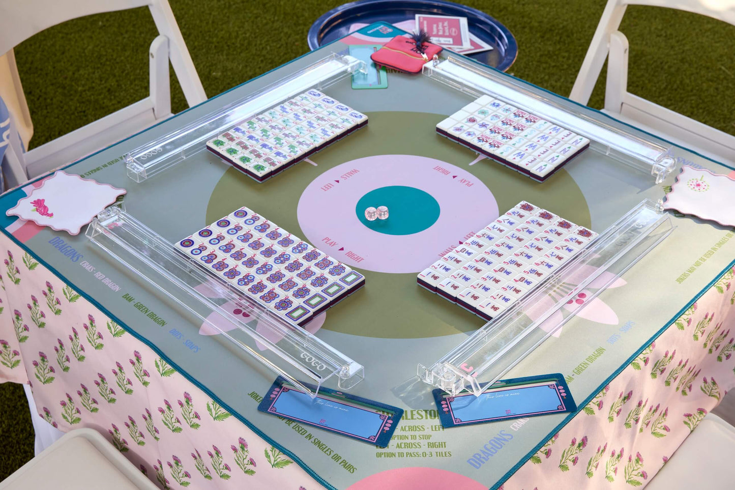 Sage Lotus Mahjong Mat