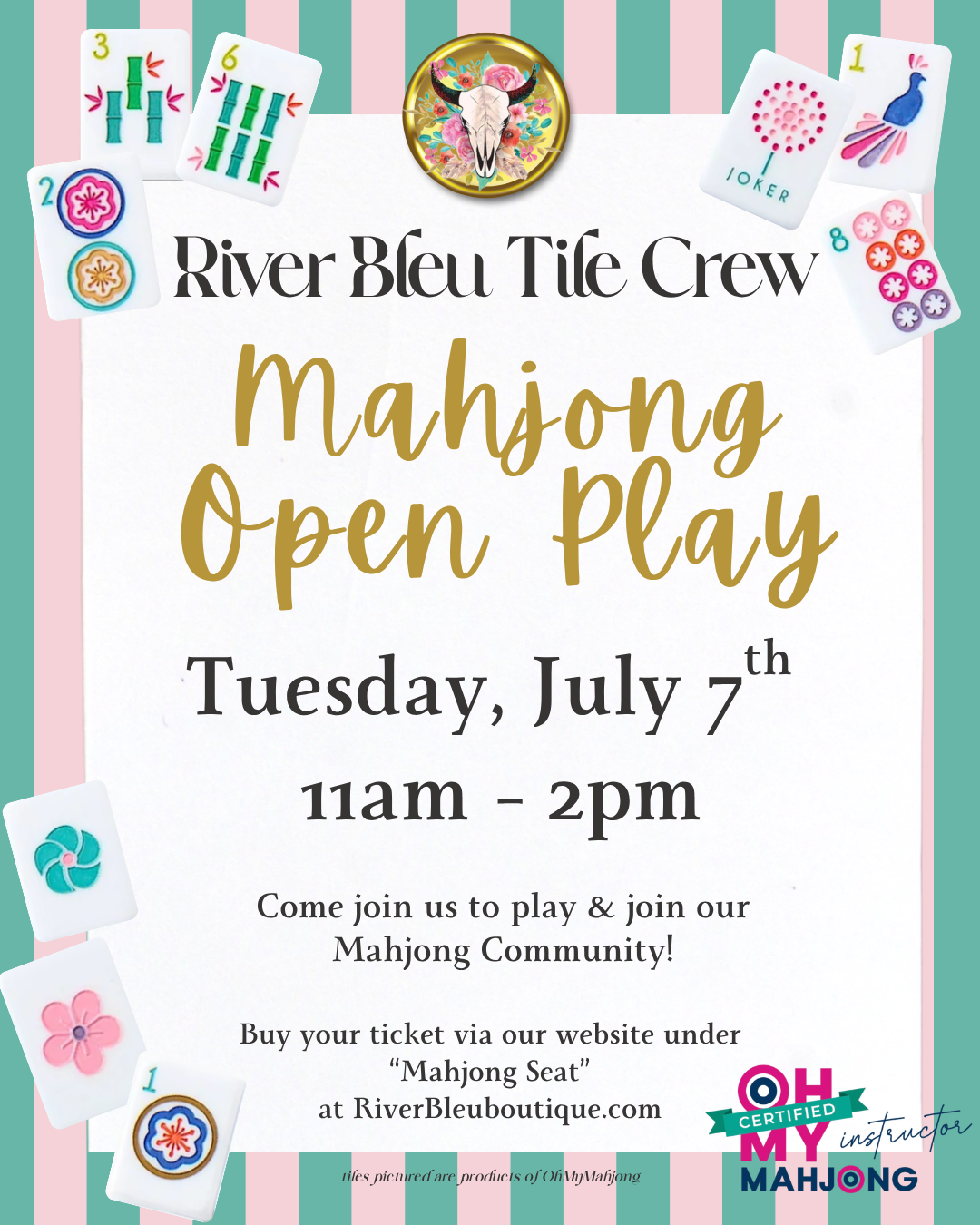 NORTHLAKE Mahjong Daytime Open Play July 7th
