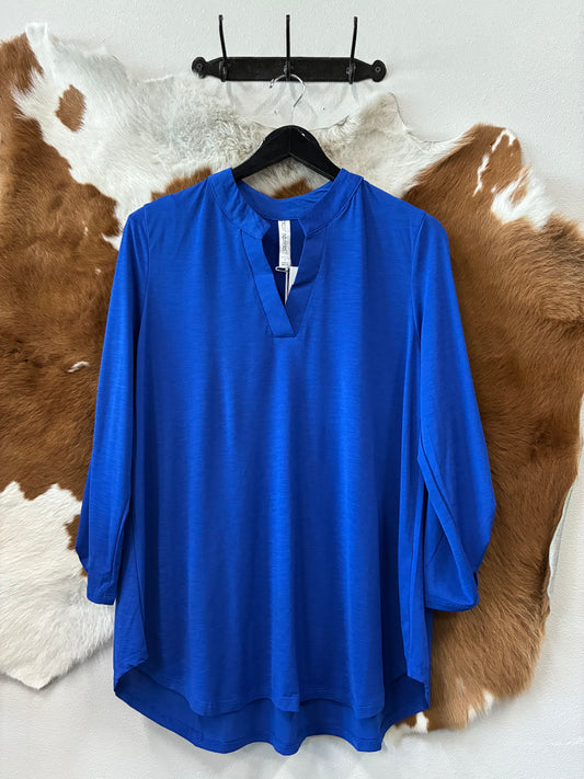 Royal Blue Blouse