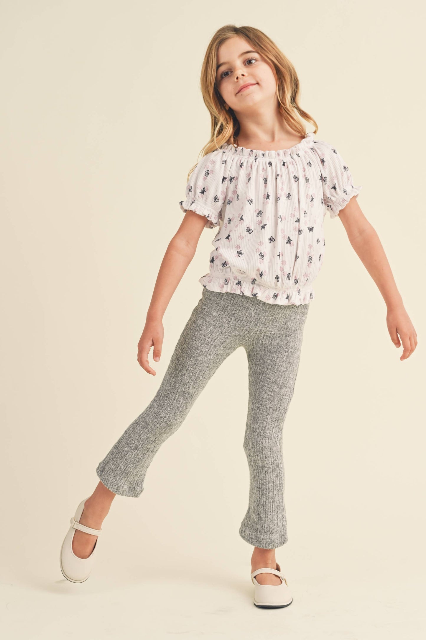 Girl Spring Floral Top