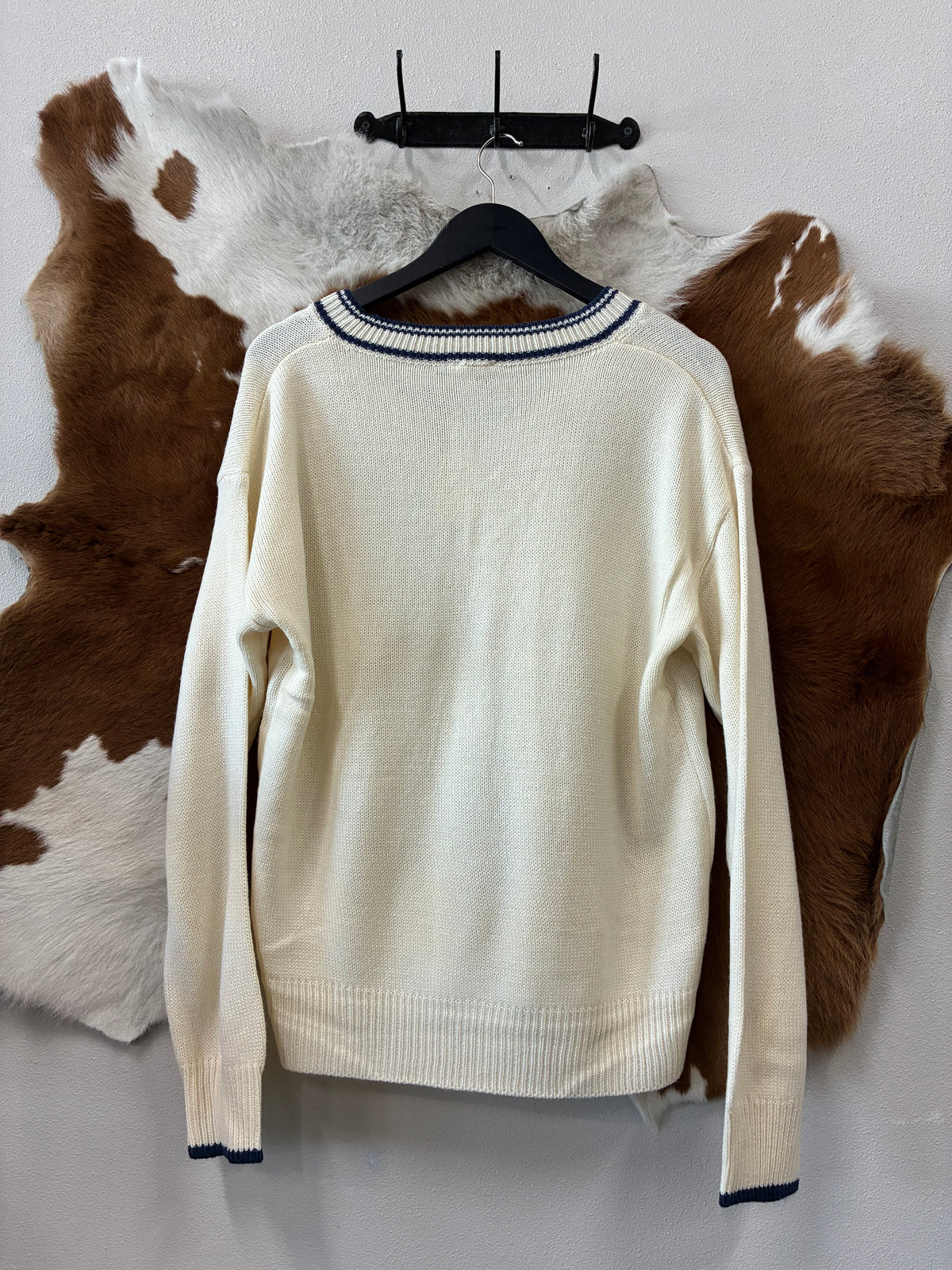 White and Blue Sweater