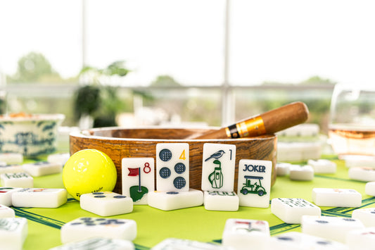THE COUNTRY CLUB SET - MAHJONG TILES: WINNING WHITE