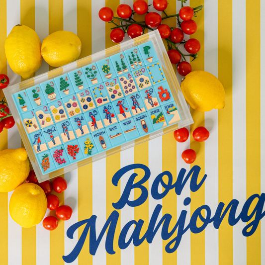 THE RIVIERA JET SET - MAHJONG TILES: PORTOFINO BLUE