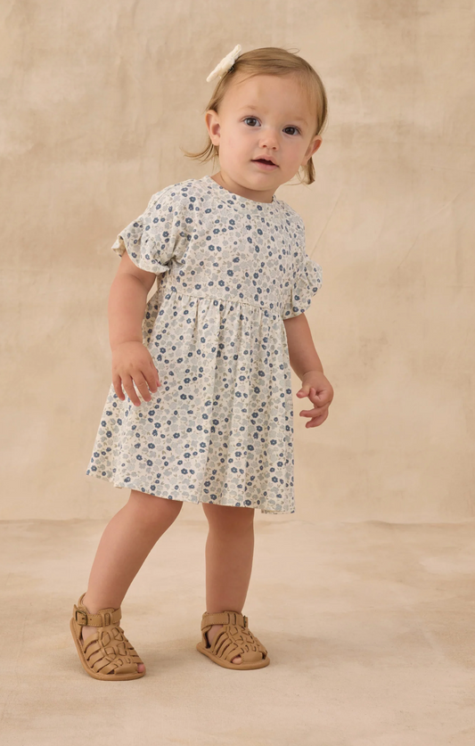 Babydoll Dress Blue Ditsy