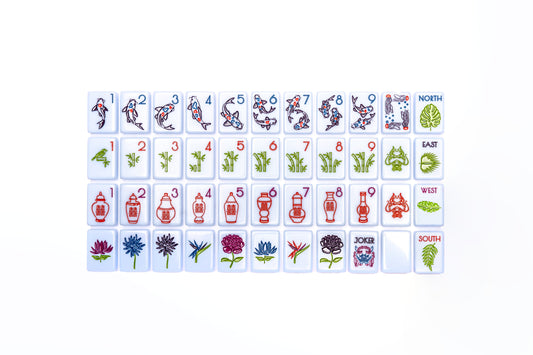 THE CHINOISERIE SET - MAHJONG TILES: BREEZY BLUE