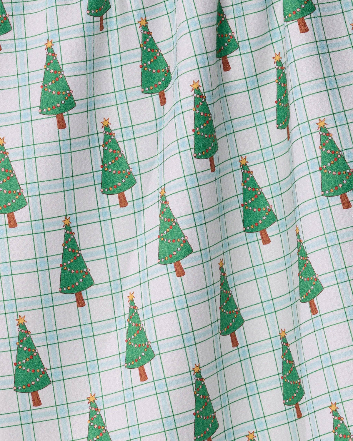 Geometry Jolly Plaid Tea Towel