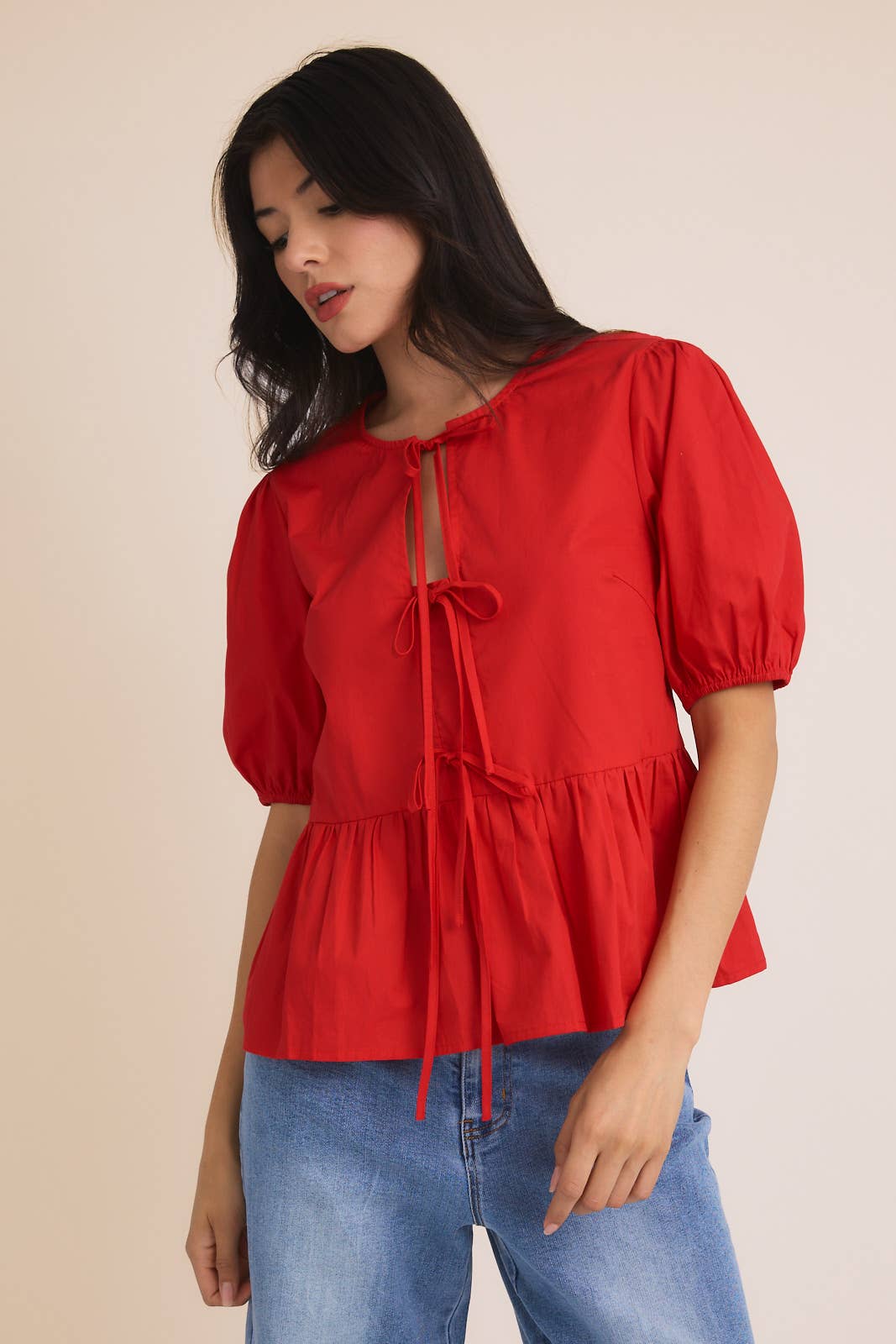 Front Ties half sleeve Top