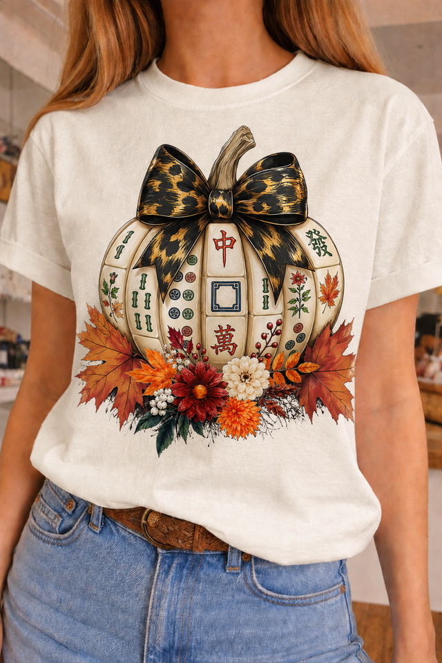 Mahjong Pumpkin Tee