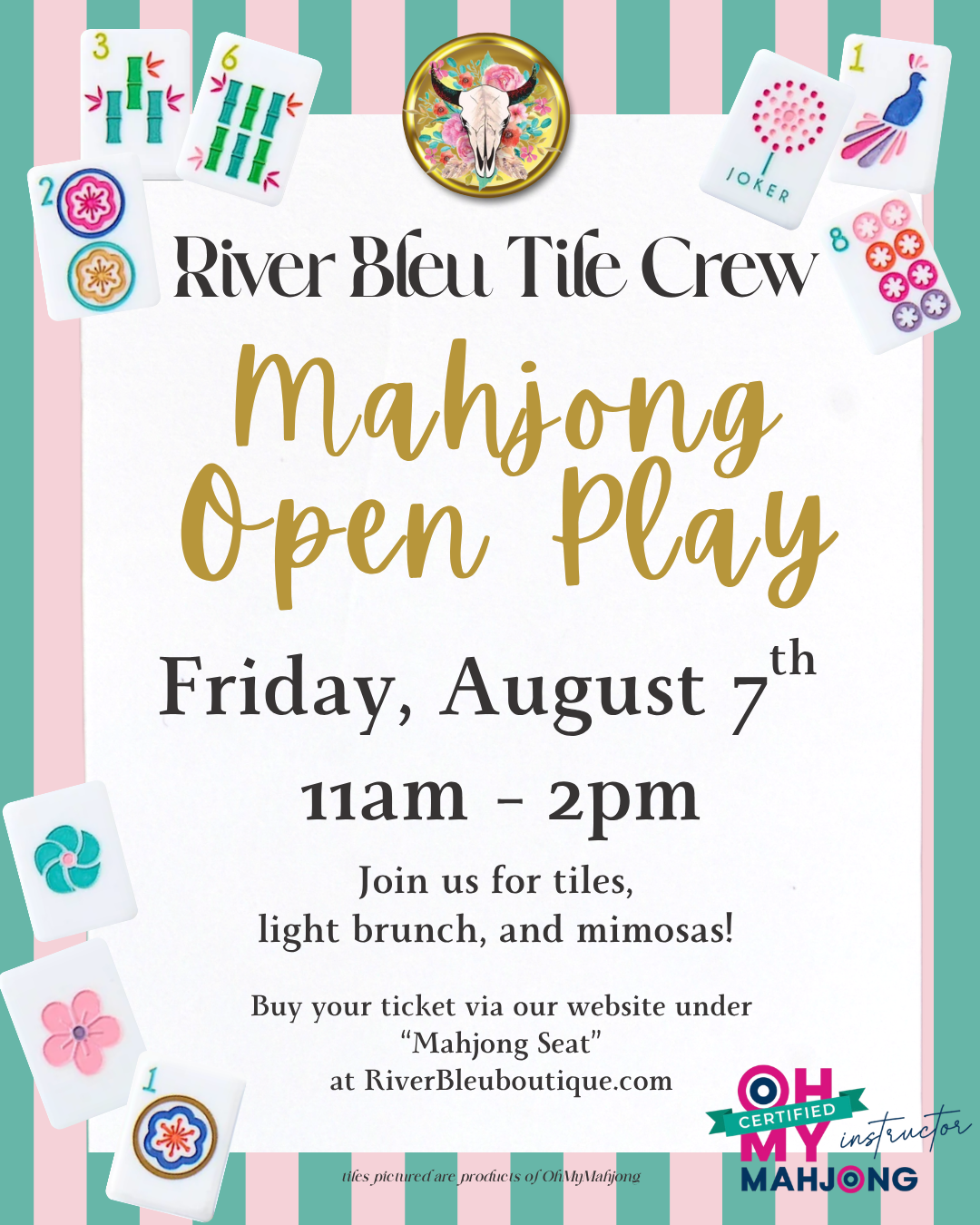 NORTHLAKE Mahjong Daytime Open Play August 7th
