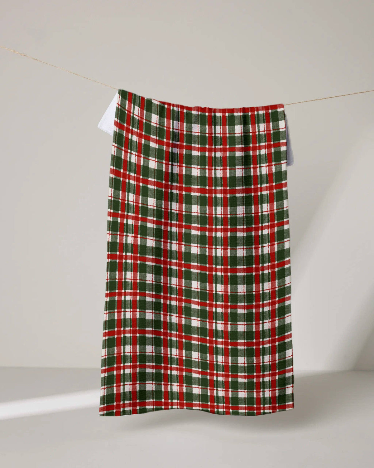 Geometry Alpine Plaid Tea Towel
