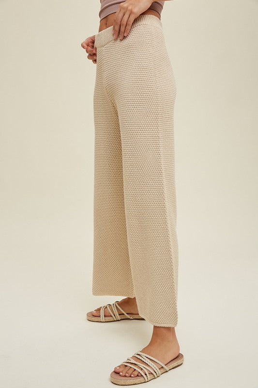 Blaire Textured Sweater Pants