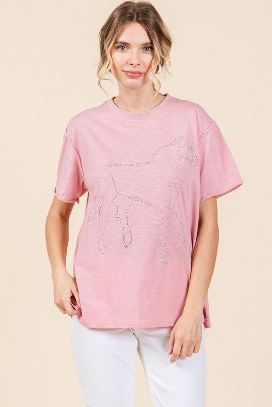Sequins Horse Top