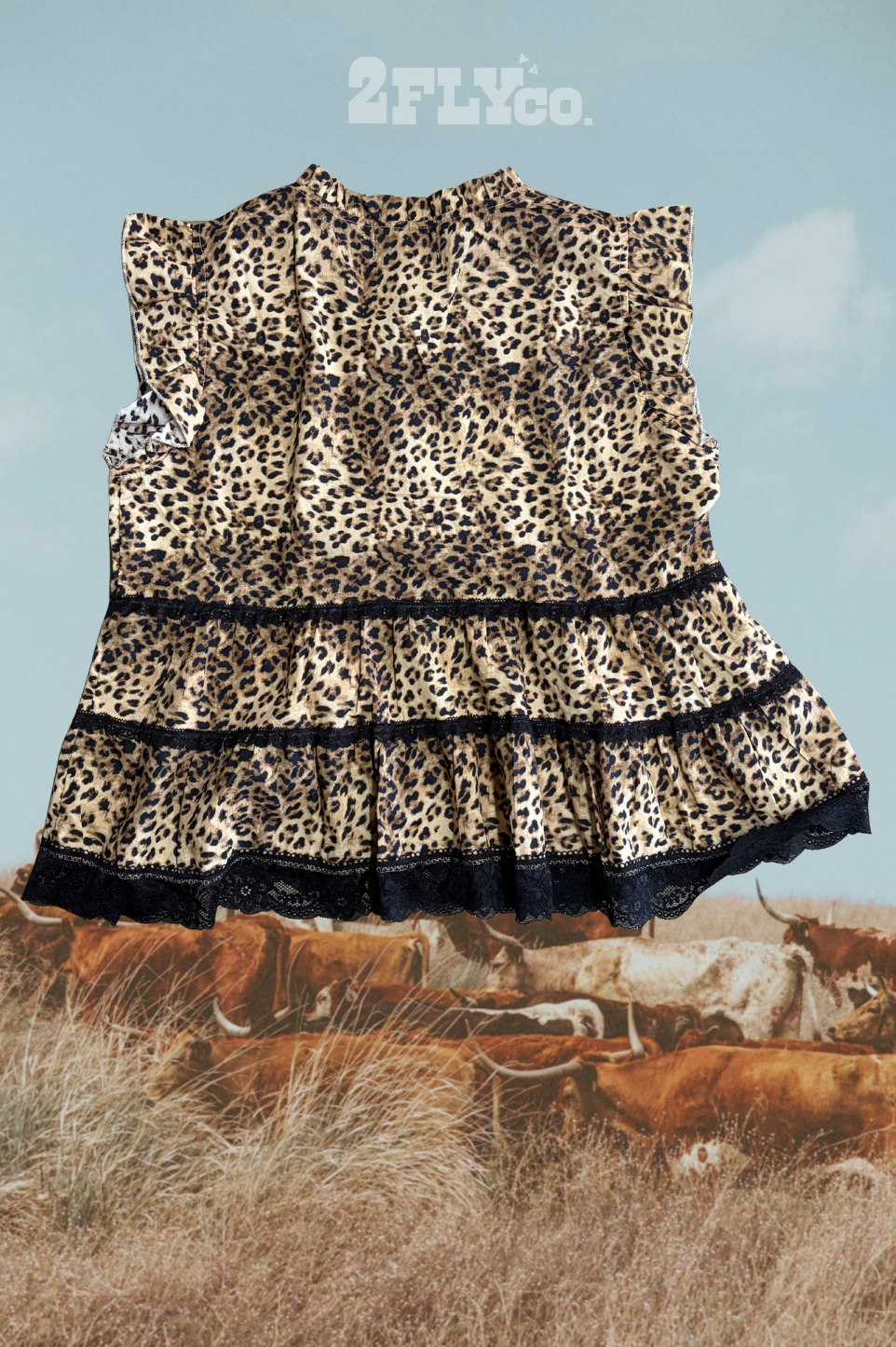 Llano Lace Leopard Top