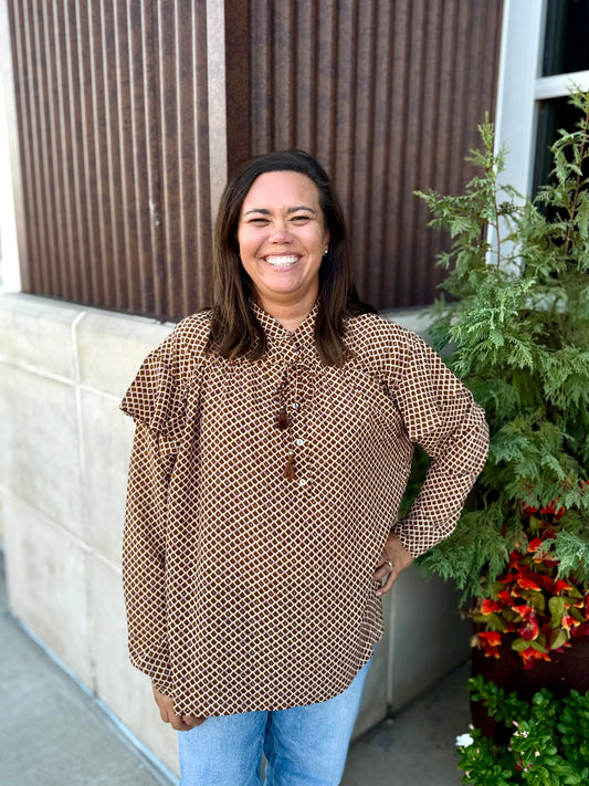 Chiffon Button Blouse