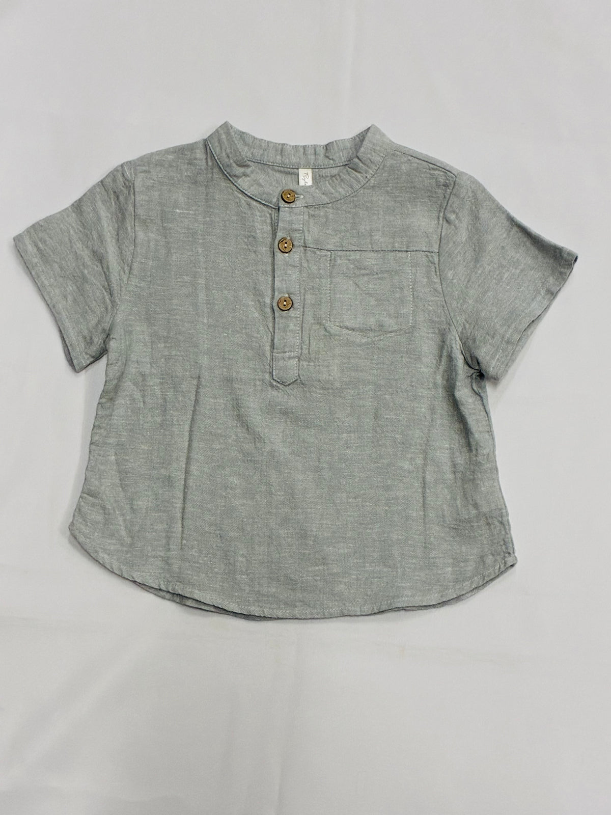 Kids Light Blue Button Up