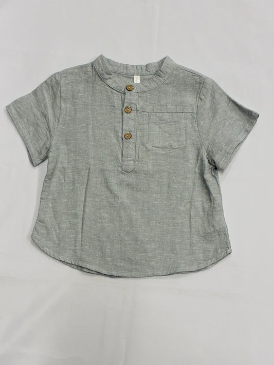 Kids Light Blue Button Up