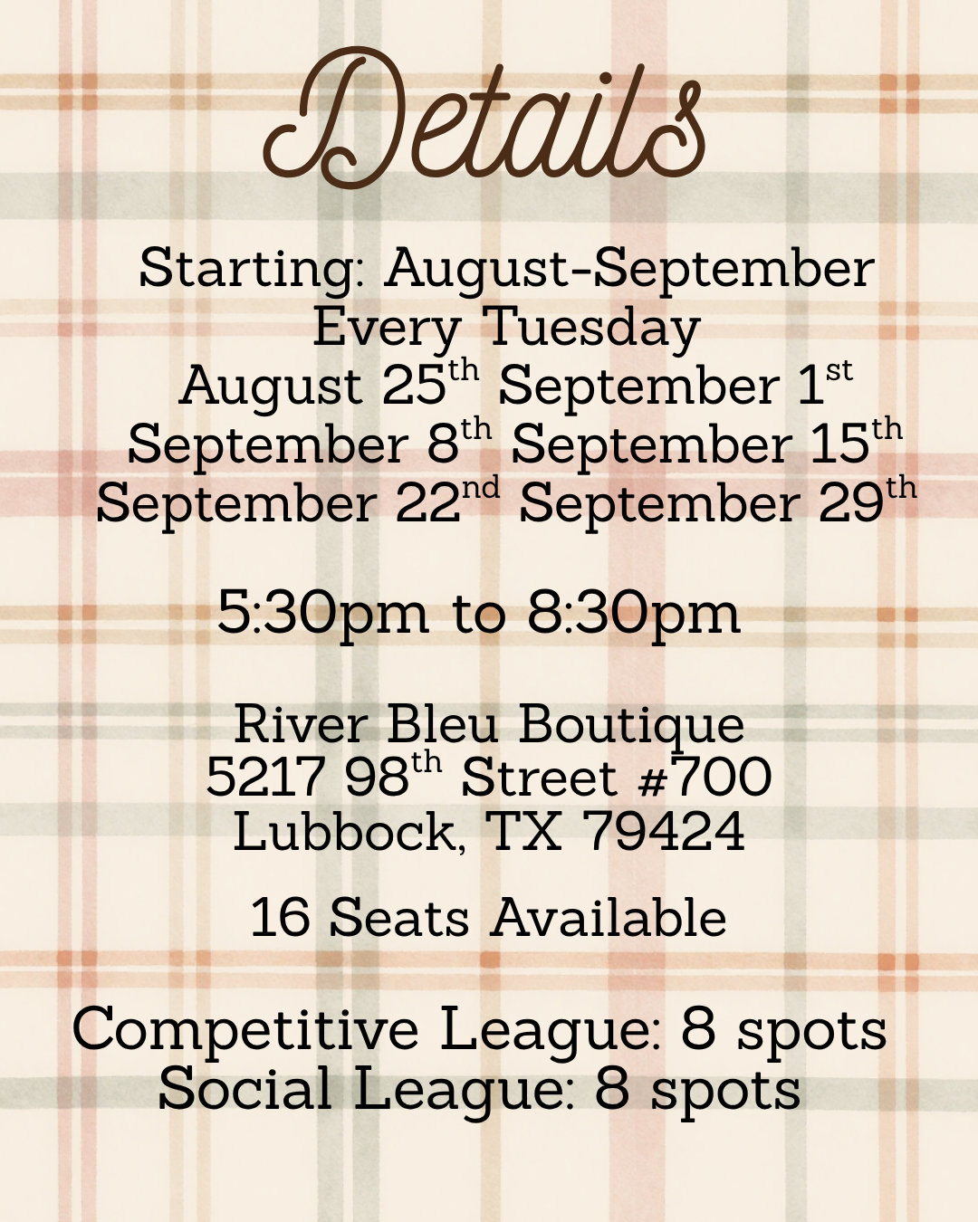 LUBBOCK Fall Mahjong League Competitive + Social