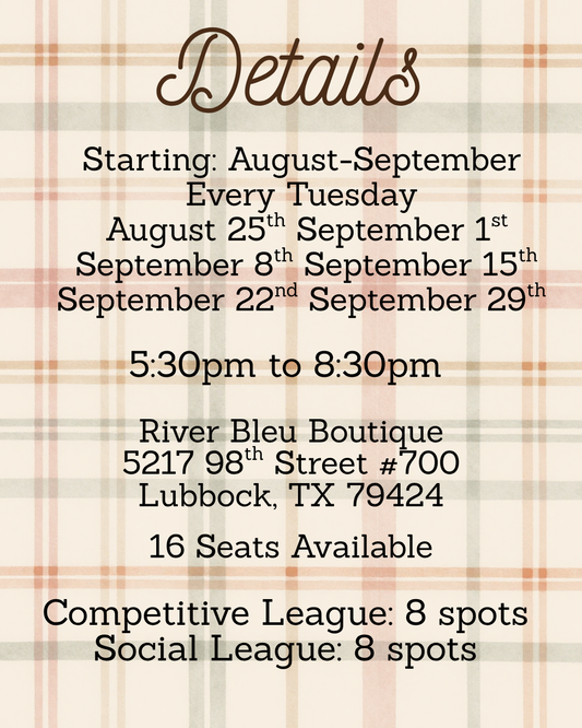 LUBBOCK Fall Mahjong League Competitive + Social