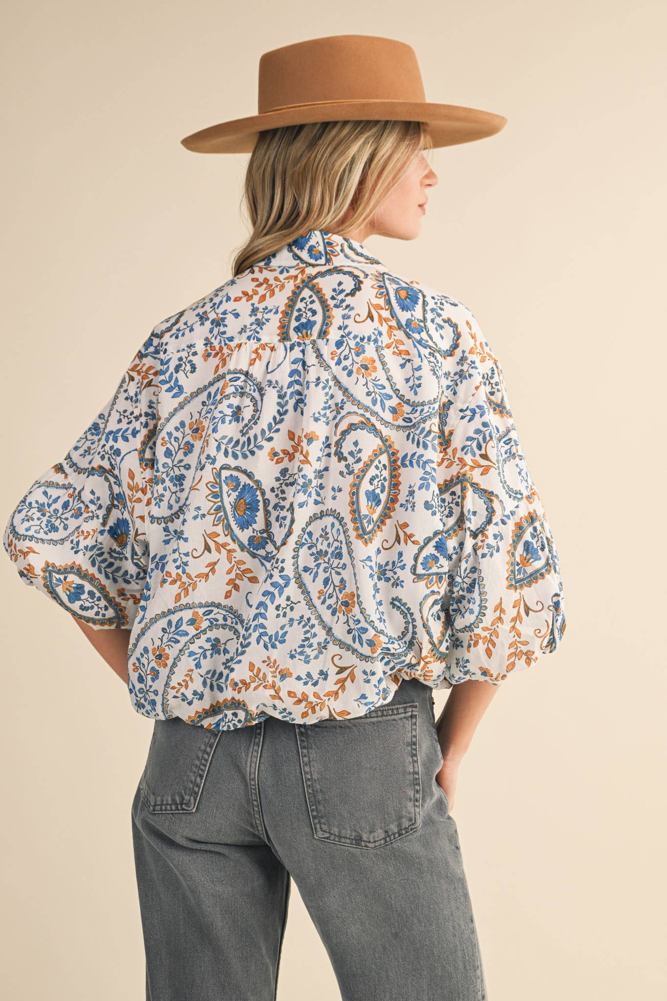 PAISLEY PRINT BUTTON DOWN