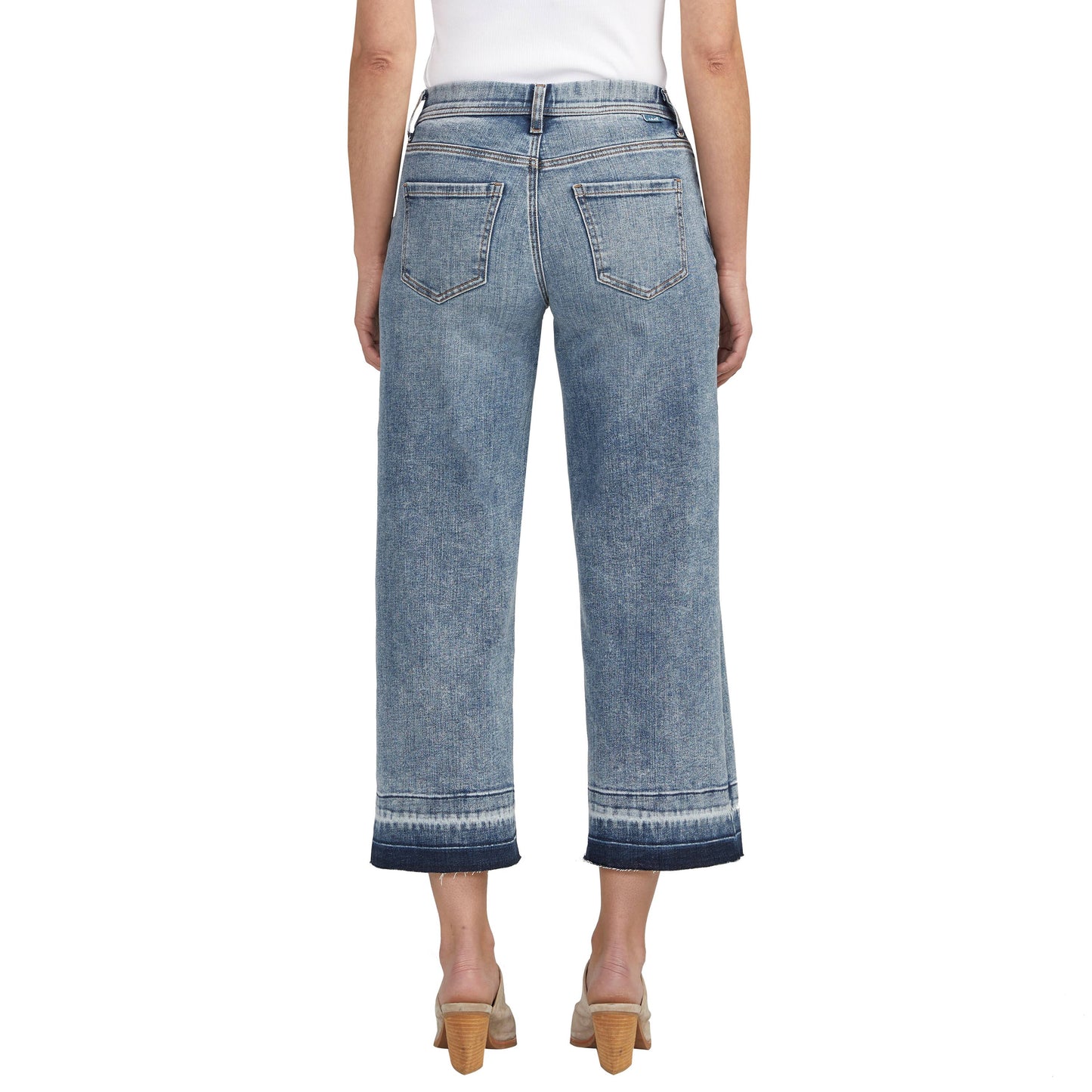 Ava Mid Rise Wide Leg Jeans