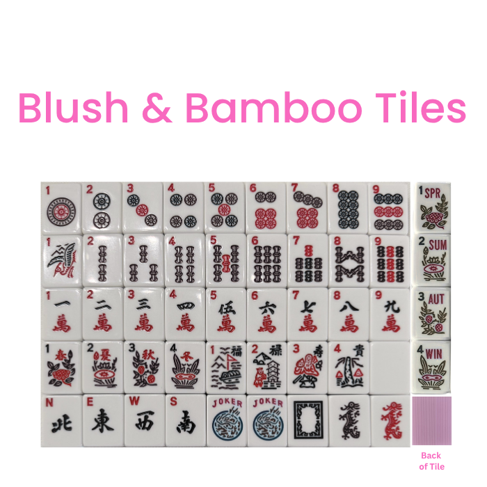 Blush & Bamboo American Mahjong Tile Set
