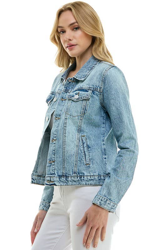 Rowan Casual Cotton Denim Jean Jacket