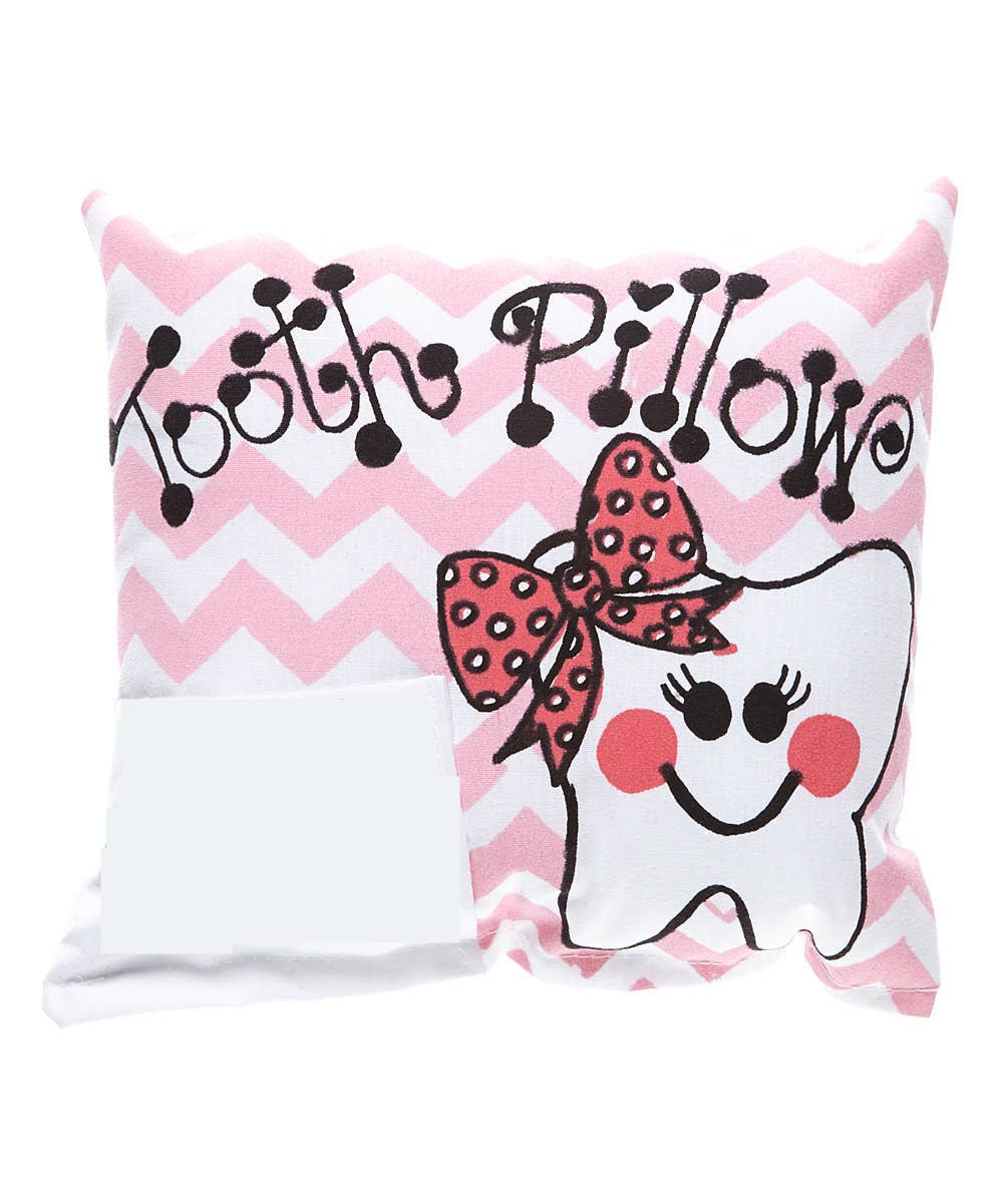 Chevron Pink Girls Tooth Pillow