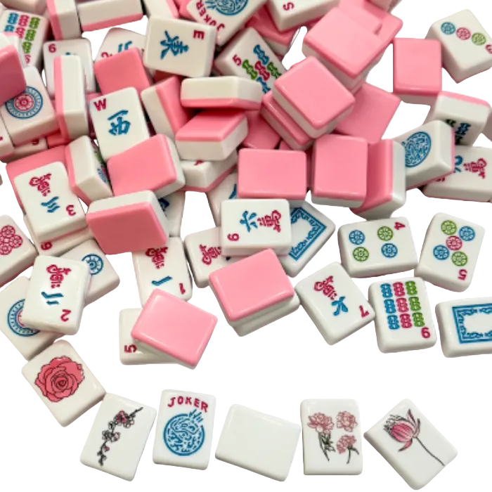Peony Garden American Mahjong Tile Set