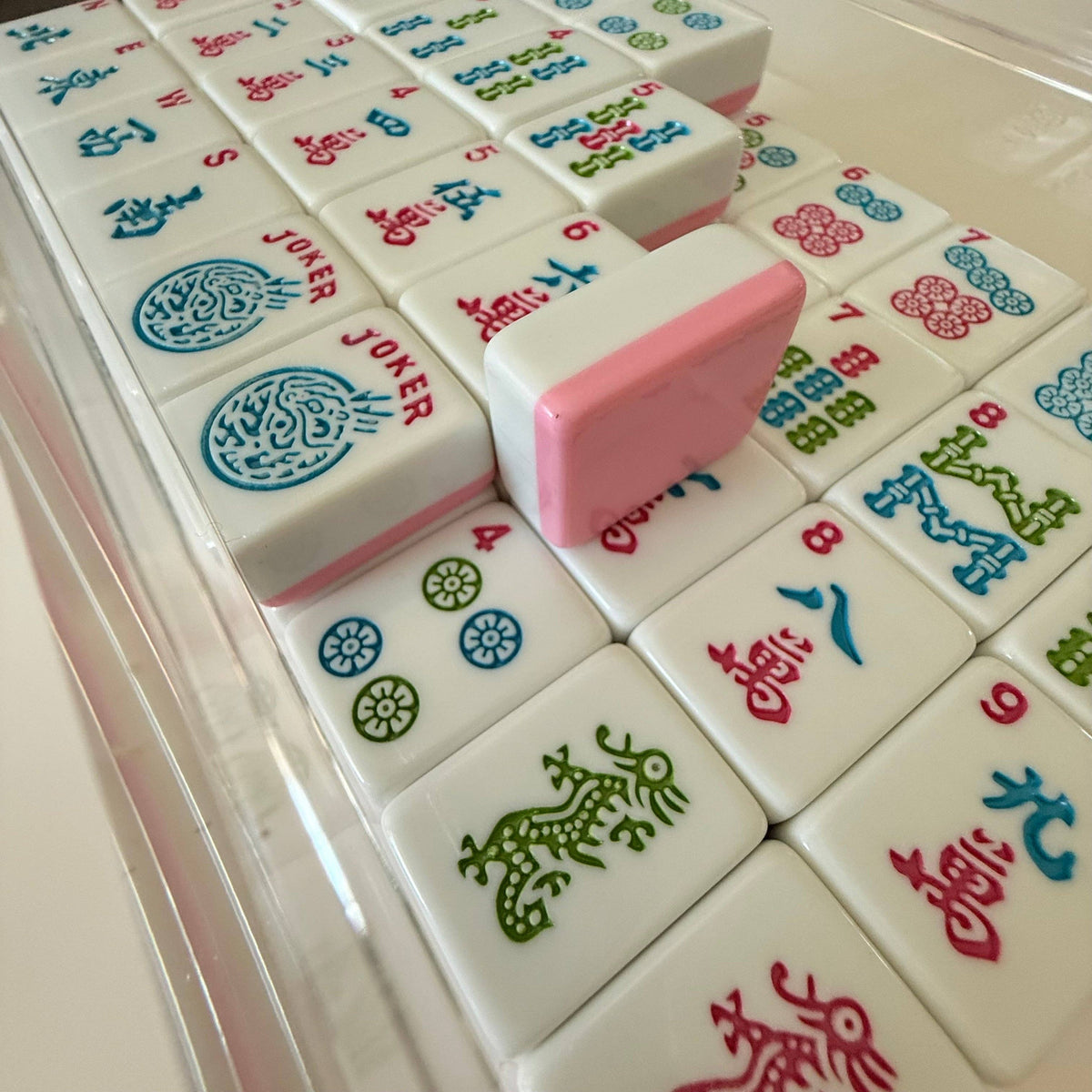 Peony Garden American Mahjong Tile Set