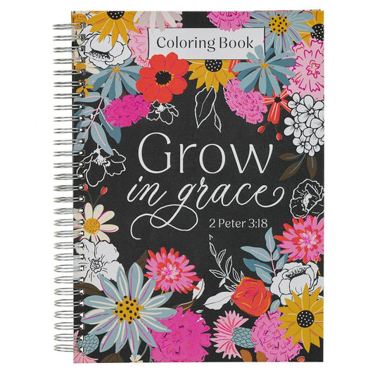 Coloring Book Spiral Grow in Grace 2 Peter 3:18