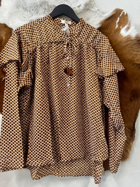 Chiffon Button Blouse