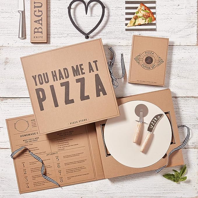 Pizza Stone Book Box- Gift Idea, Date Night, Family Fun!