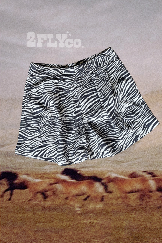 Zebra Print Shorts