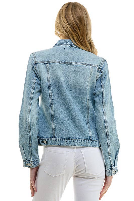 Rowan Casual Cotton Denim Jean Jacket