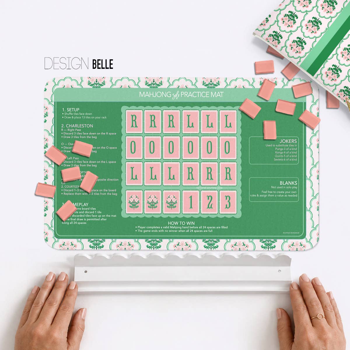 Mahjong Practice Mats, Neoprene, Solo, Mix-n-Match Designs