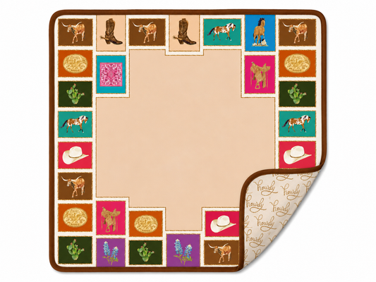 Out West Double-Sided Mahjong Mat