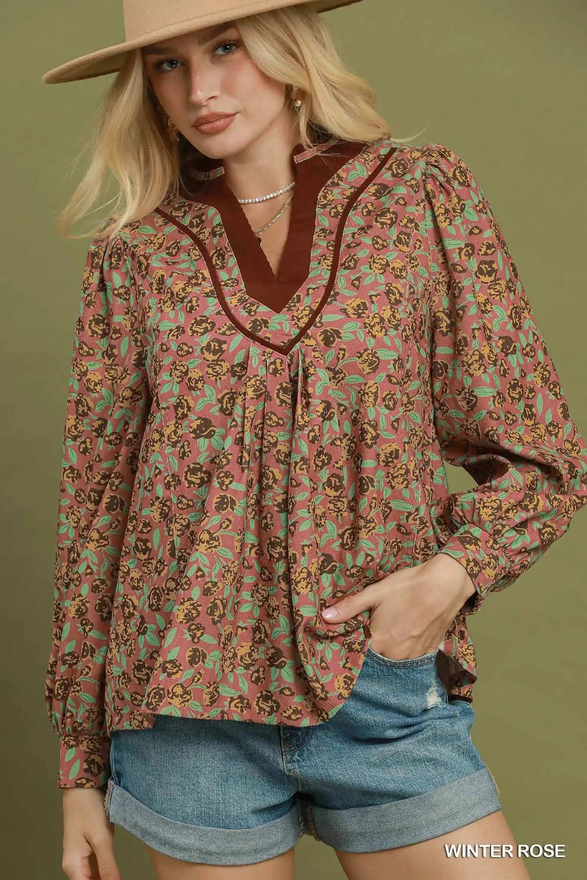 Winter Rose Blouse