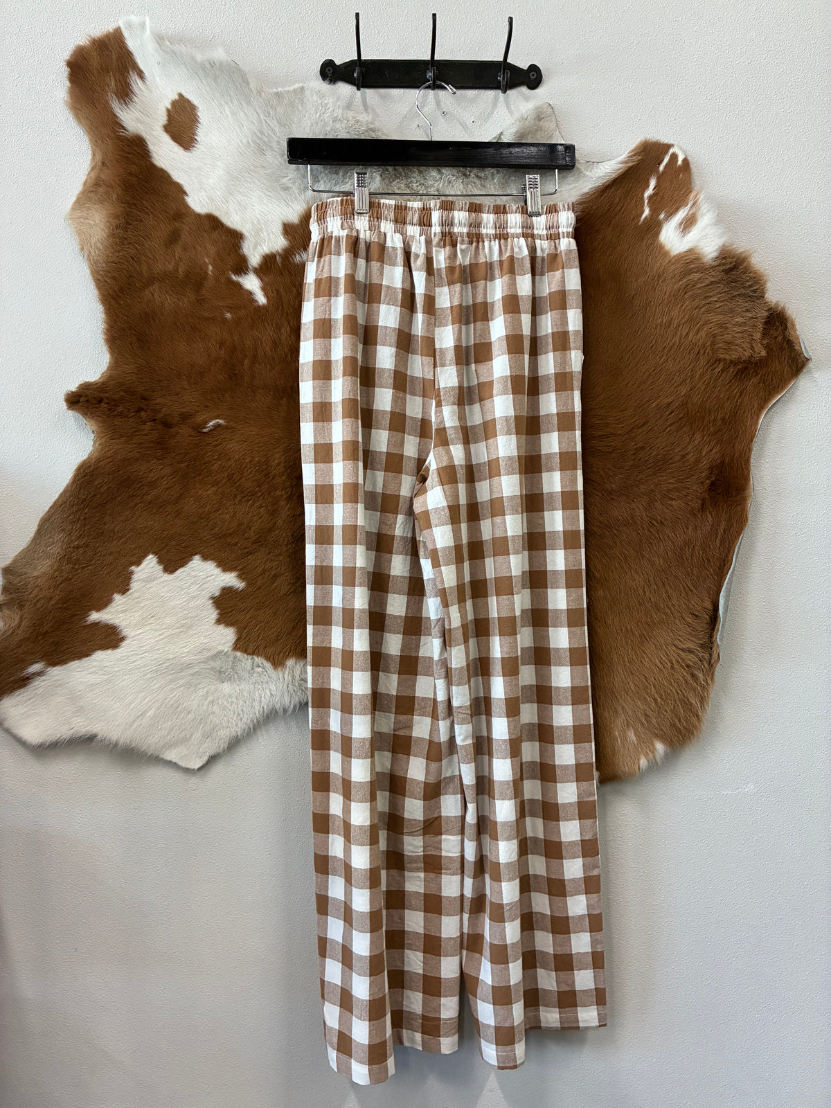 Brown Gingham pants