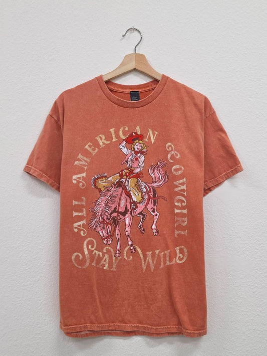 All American Cowgirl Mineral Melon T-Shirt