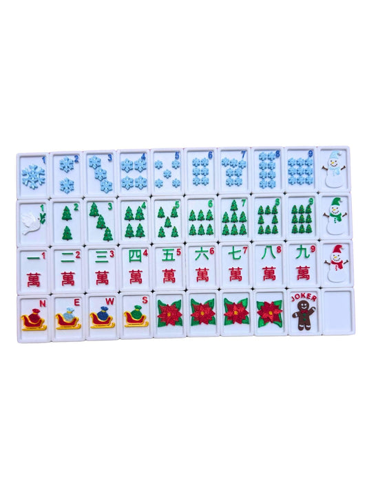 Travel Mahjong Tiles - Christmas