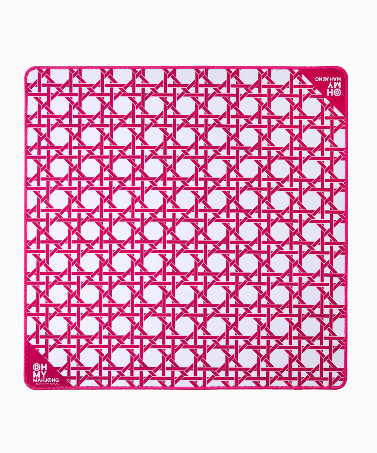 Mini Pink Cane Mahjong Mat