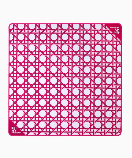 Mini Pink Cane Mahjong Mat