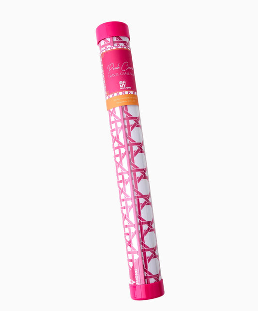 Mini Pink Cane Mahjong Mat