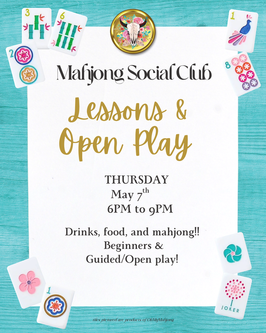 LUBBOCK Mahjong Game Night May 7th 6pm to 9pm